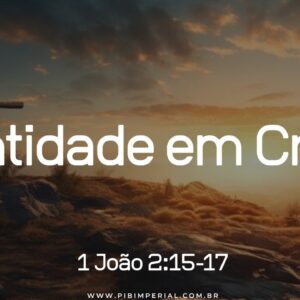 Santidade em Cristo